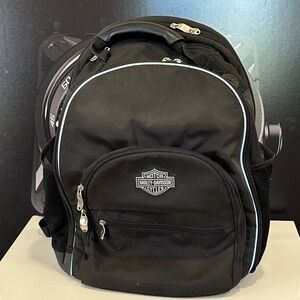Harley-Davidson Black and Silver Men's Backpack